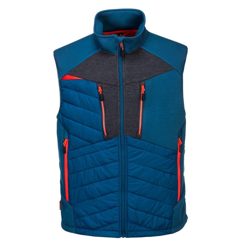 Portwest DX470 DX4 Hybrid Baffle Gilet Front blue