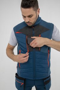 Portwest DX470 DX4 Hybrid Baffle Gilet - Blue Workwear Gilet