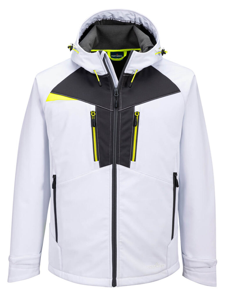 Portwest DX474 DX4 Softshell Jacket - White - Front