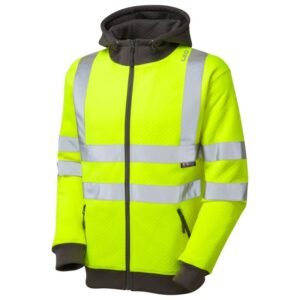 LEO Saunton Sweatshirt Yellow hi vis hoodie