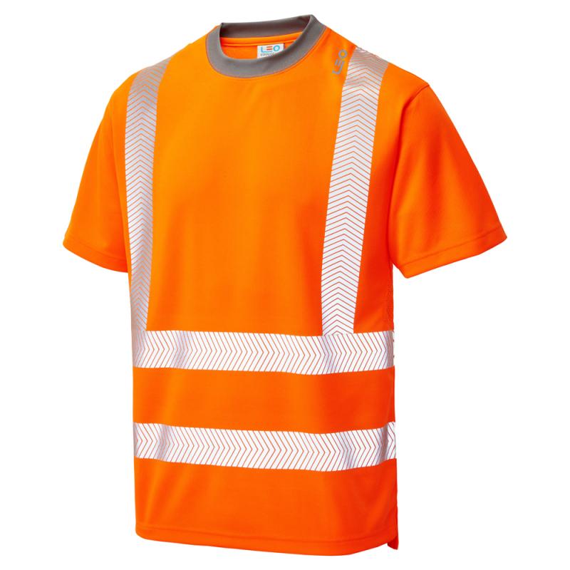 Larkstone LEO Workwear T Shirt Comfort Orange Front