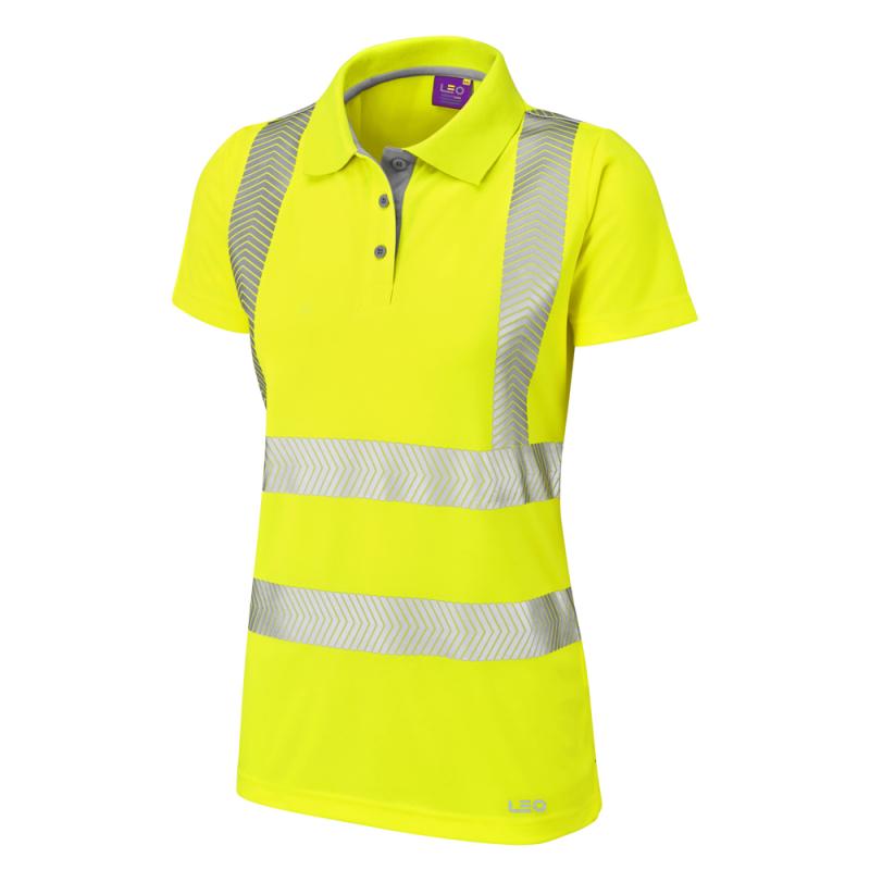 Pippacott LEO workwear Womens workwear polo shirt yellow