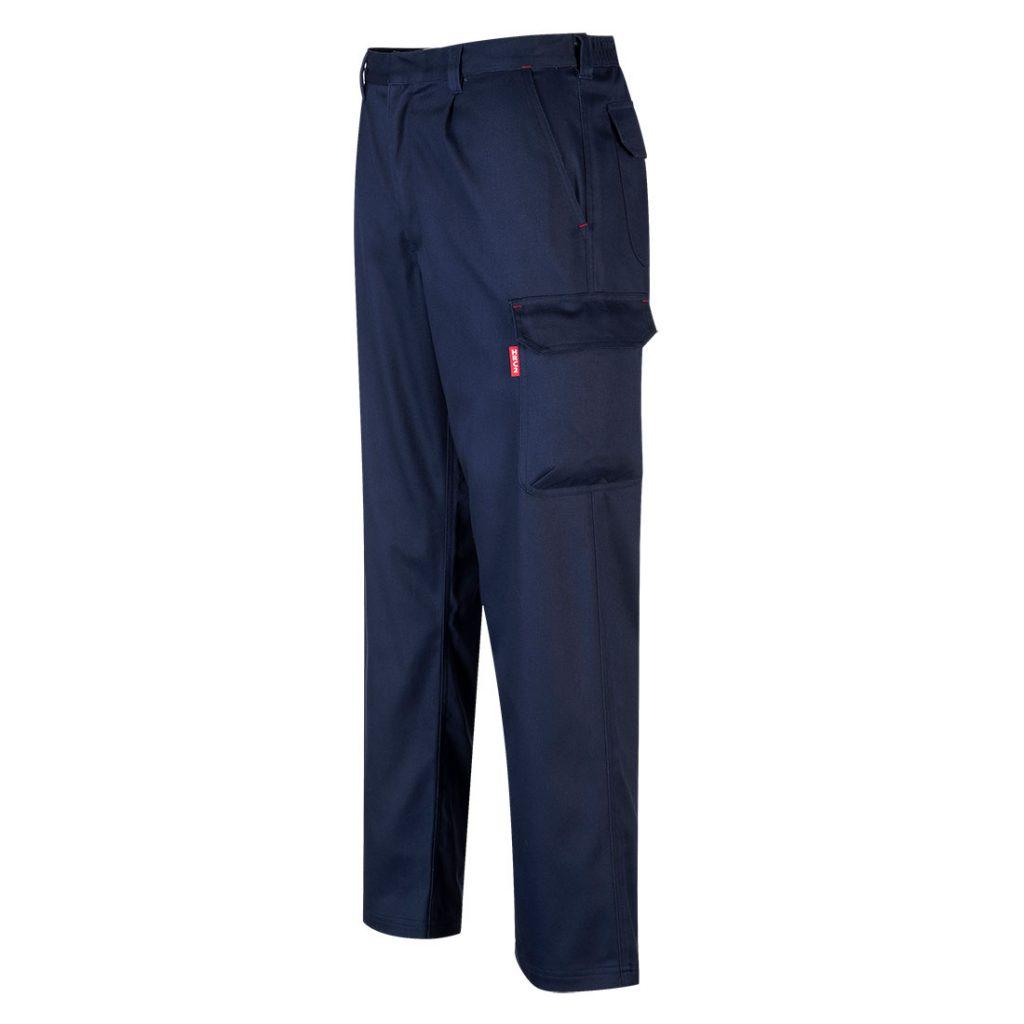 Portwest BZ31 Flame Resistant Cargo Trousers Navy Front