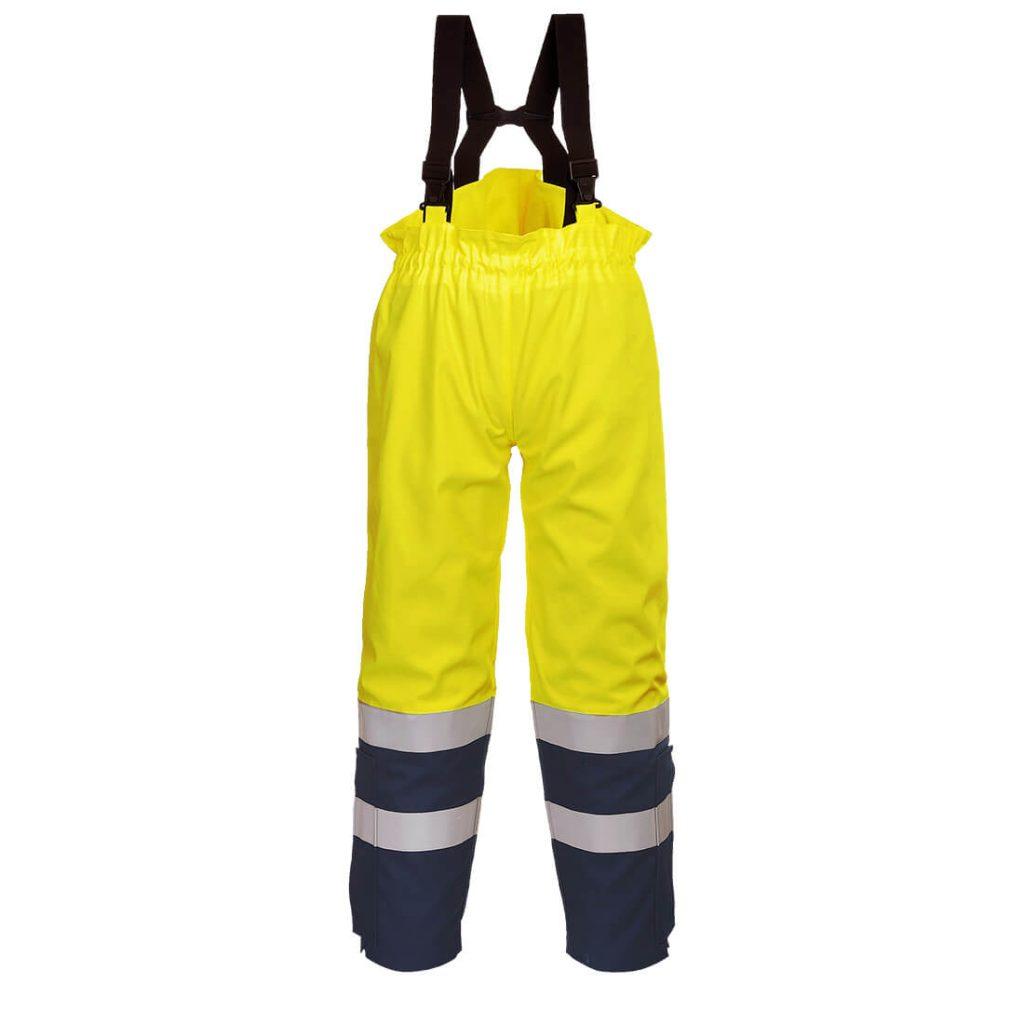 Portwest FR78 Bizflame Flame Arc Resistant Trousers Yellow Front