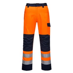 Portwest MV36 Orange Trouser Front