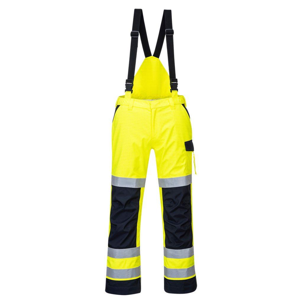 Portwest MV71 Yellow Coverall Flame Resistant Front