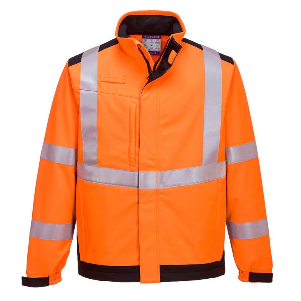 Portwest MV72 Flame Arc Resistant Jacket Orange Front