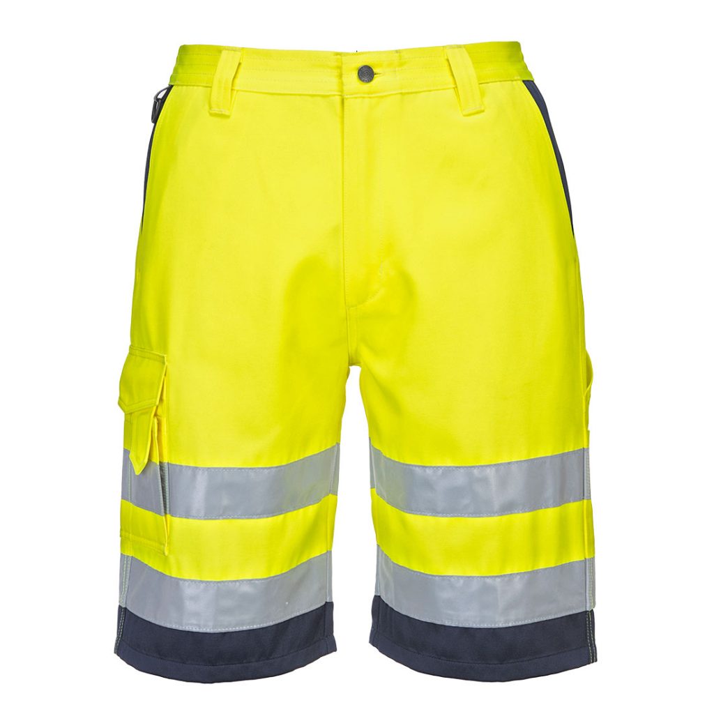 Portwest E043 shorts - hi vis work shorts