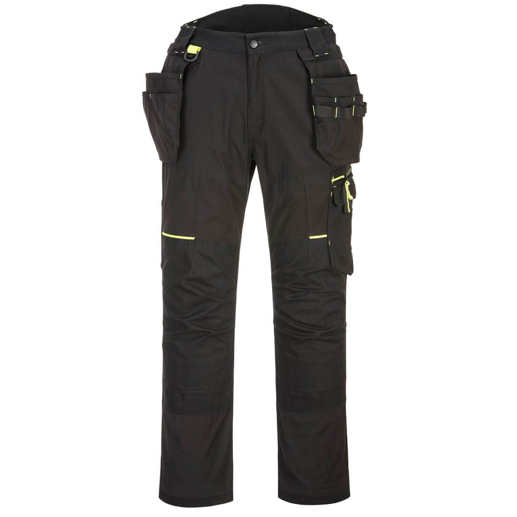 Portwest T706 Black Holster trouser WX3 - work trousers with holster pockets