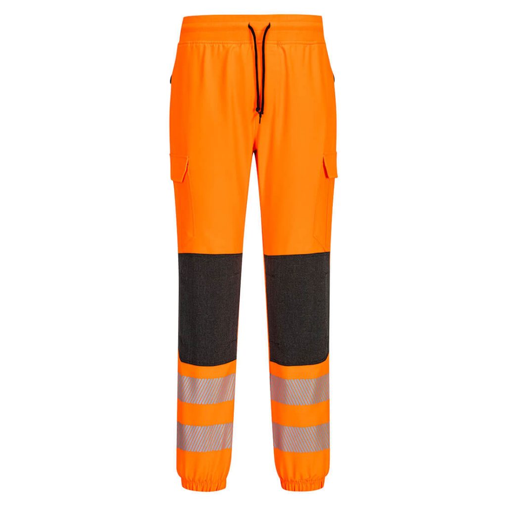 KX346 Hi Vis Jogger in Orange - work trousers joggers