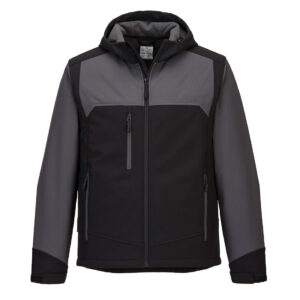 KX362 Hooded Softshell Jacket by Portwest Grey/Black