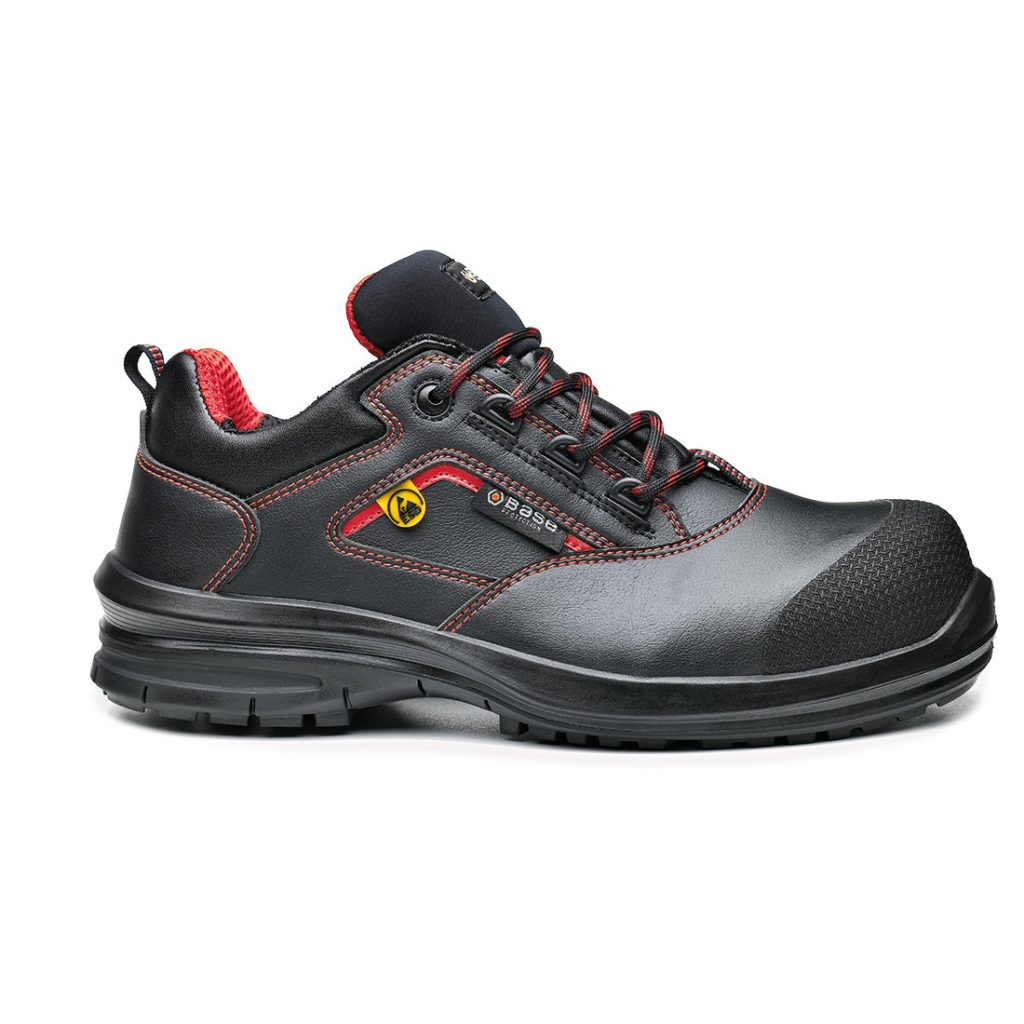 BASE Matar Low Profile Safety Boot Black and Red