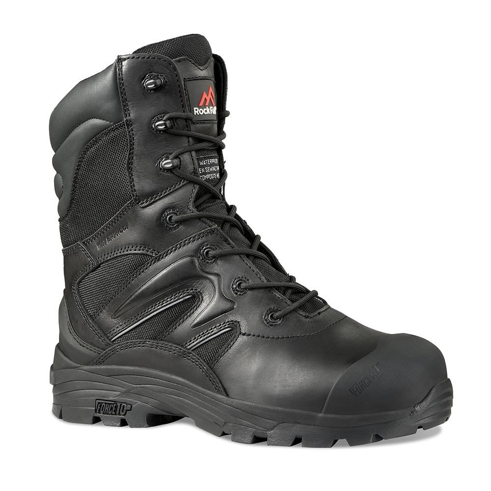 Rock Fall Titanium boots - high leg safety boots with zip