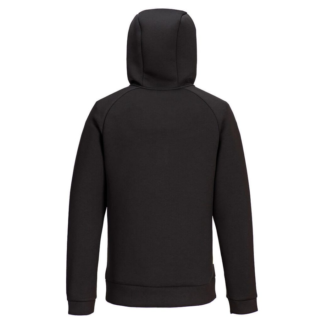 Portwest DX467 DX4 Quarter Zip Hoodie Black rear