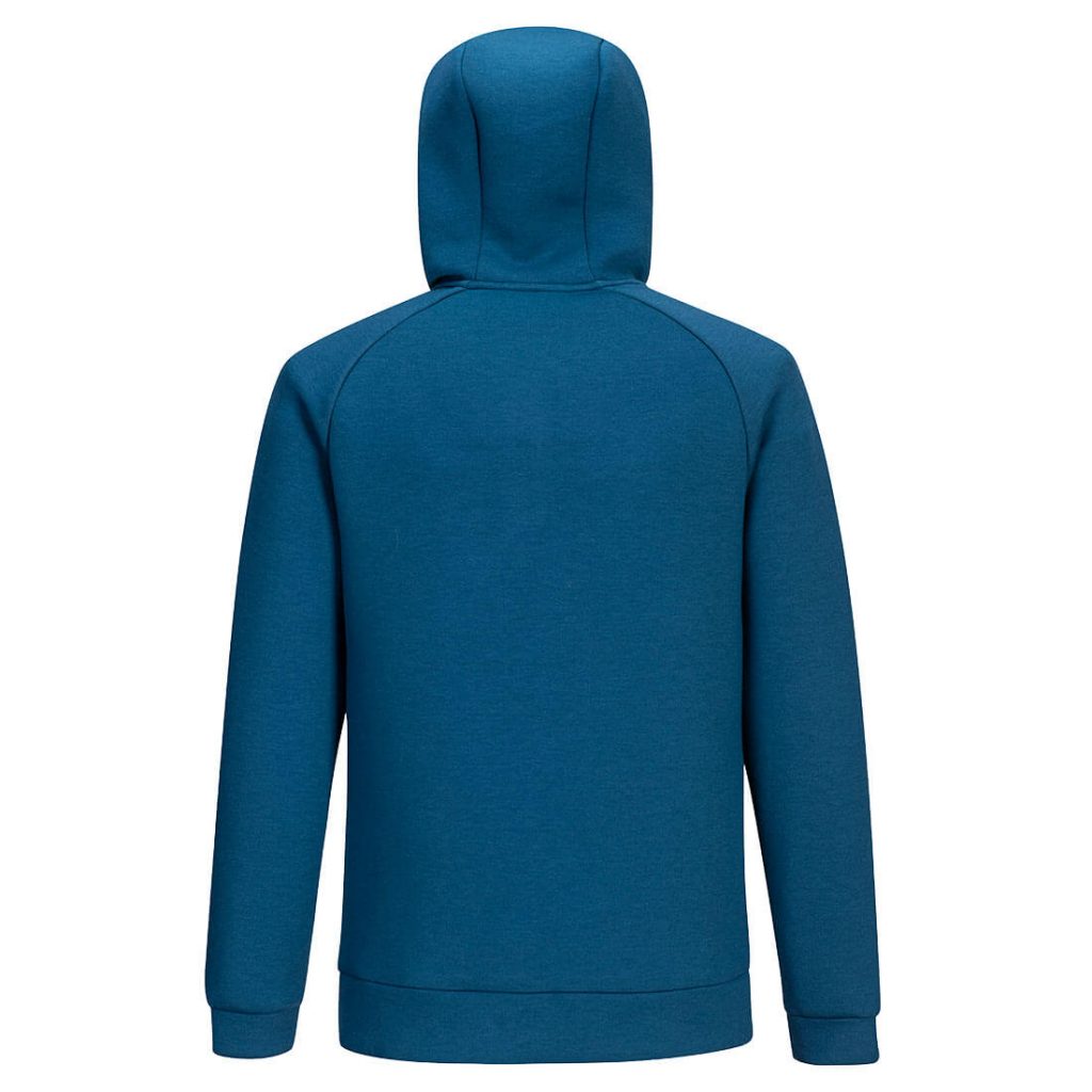 Portwest DX467 DX4 Quarter Zip Hoodie Blue Rear