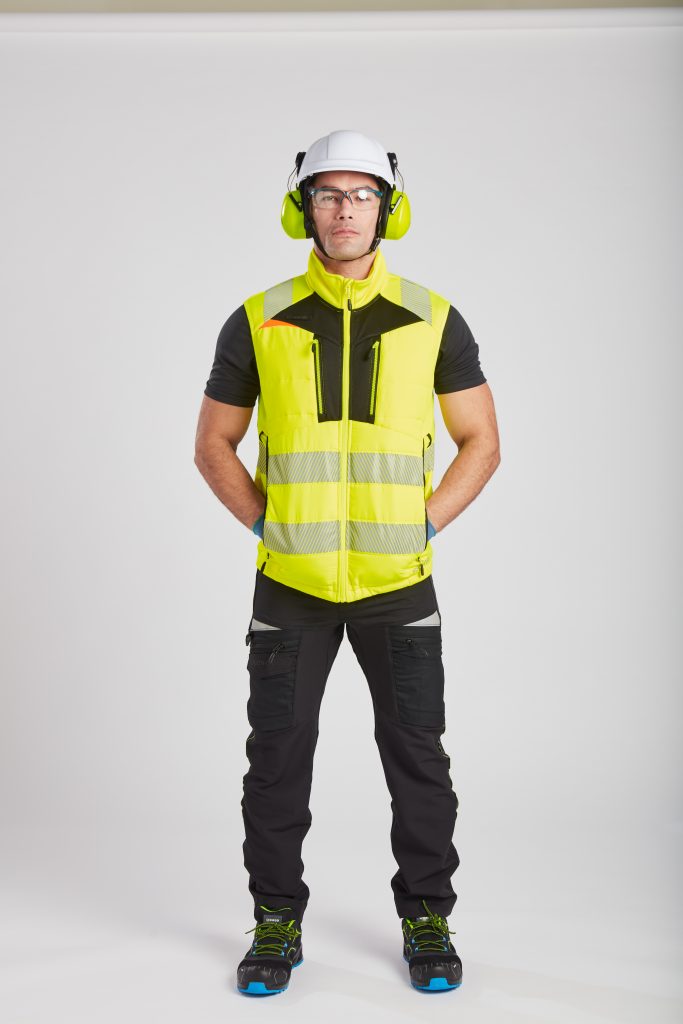 Portwest DX479 DX4 Hi-Vis Softshell Bodywarmer - Hi Vis Bodywarmer yellow