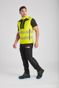 Portwest DX479 DX4 Hi-Vis Softshell Bodywarmer - Workwear hi vis bodywarmer yellow