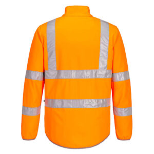 Portwest EC24 Eco Hi-Vis Softshell Orange Rear