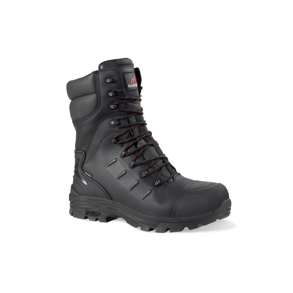 Rockfall RF540 Monzonite High Leg Safety Boots Black