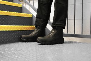 Rockfall Dolomite Safety Boots Action Shot