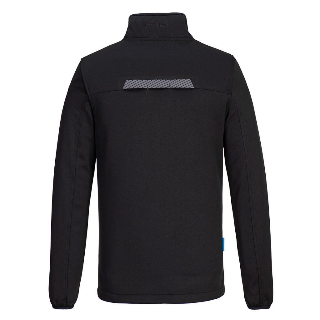 Portwest T755 WX3 Half Zip Tech Fleece Black Rear