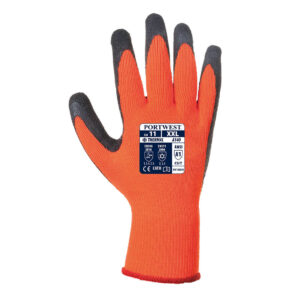 Portwest A140 Thermal Grip Glove - Orange Safety Gloves