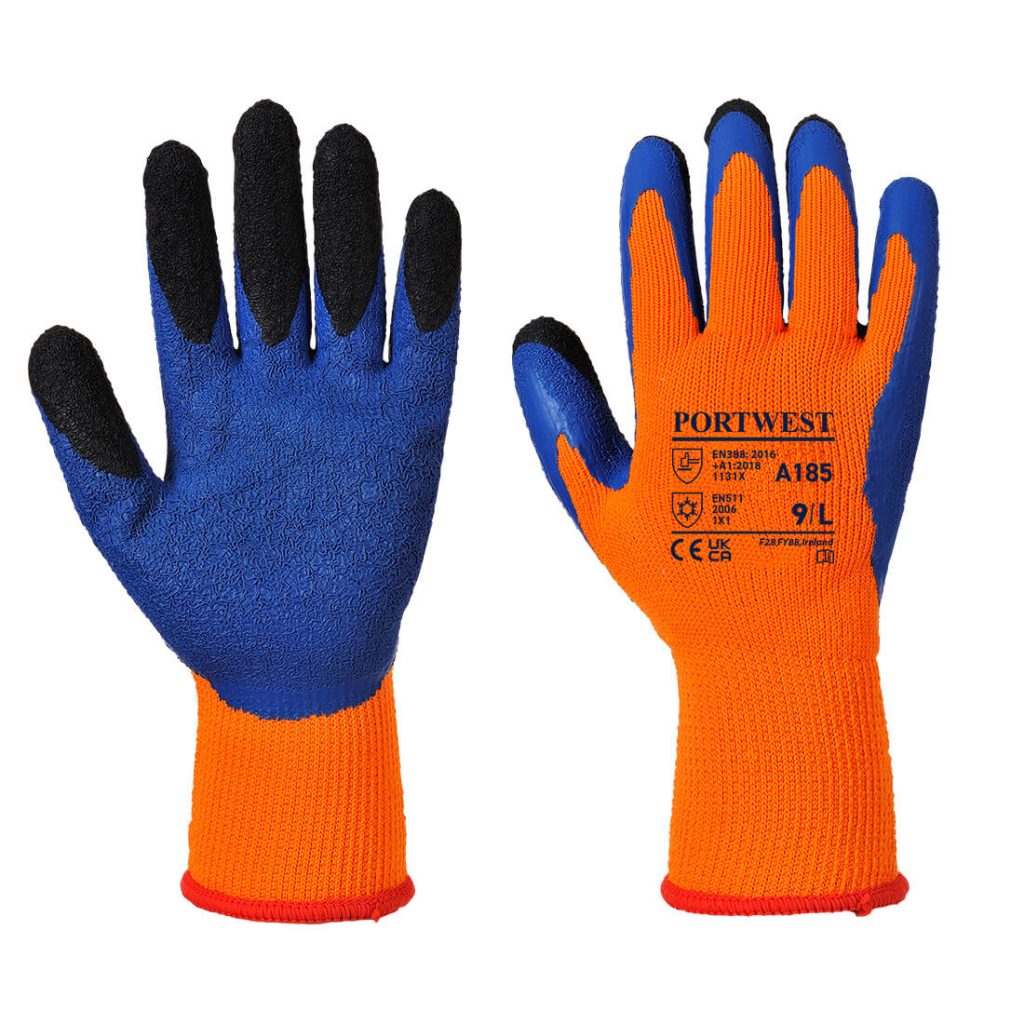 Portwest A185 Duo-Therm Glove - Orange safety gloves