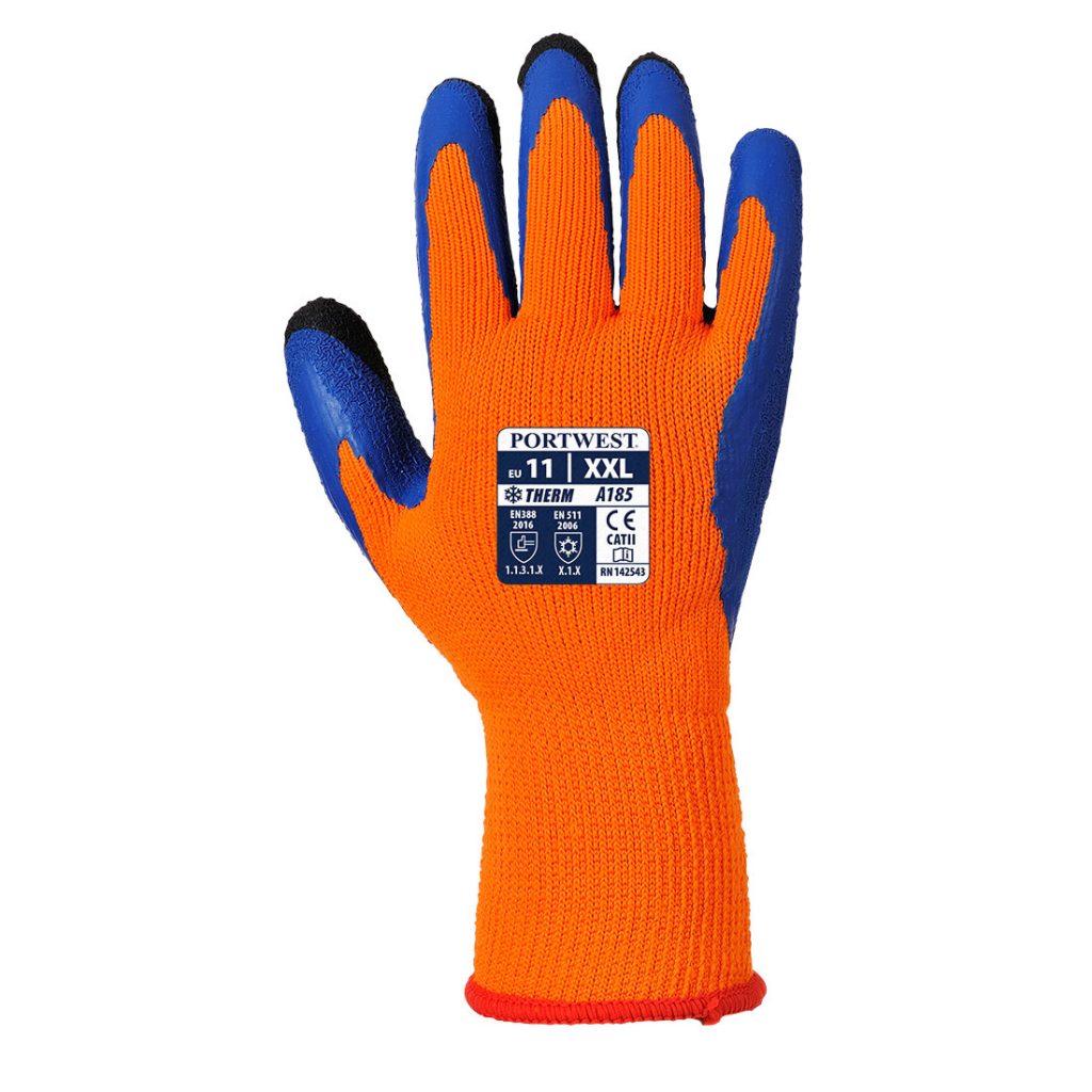 Portwest A185 Duo-Therm Glove - Orange safety gloves