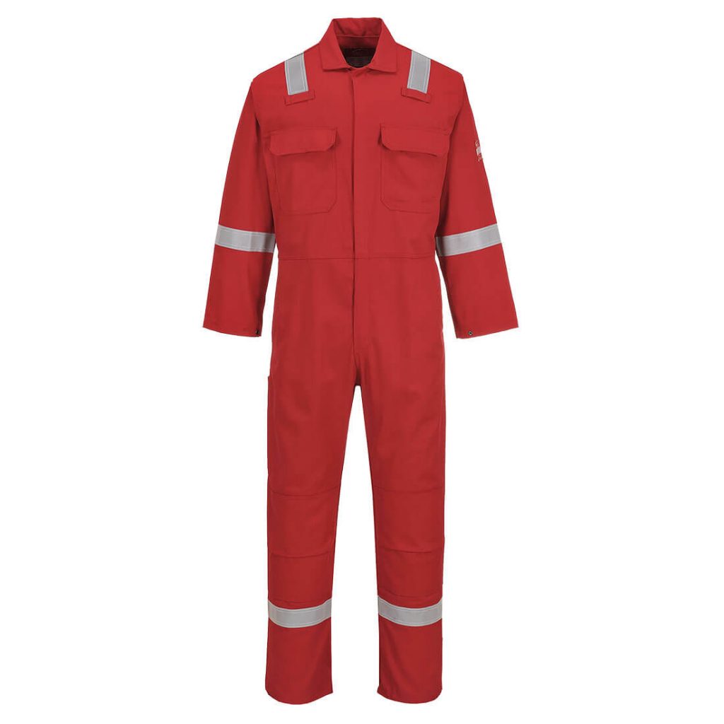 Portwest BZ506 Bizweld Classic Coverall - Red FR Coverall - welding boiler suit