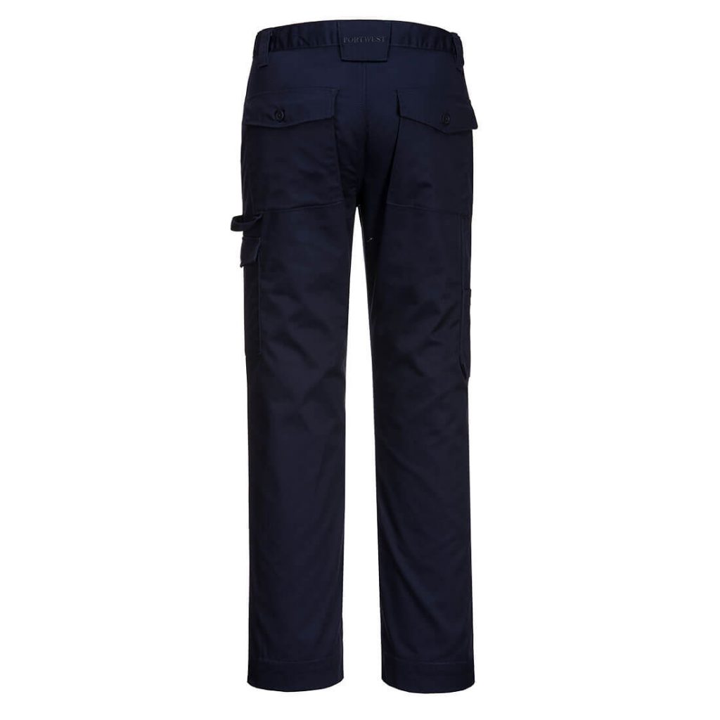 Portwest CD884 Super Work Trouser - Cheap Work Trousers - Navy Back