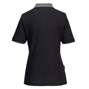 Portwest PW219 Women's PW2 Polo Shirt REAR Black