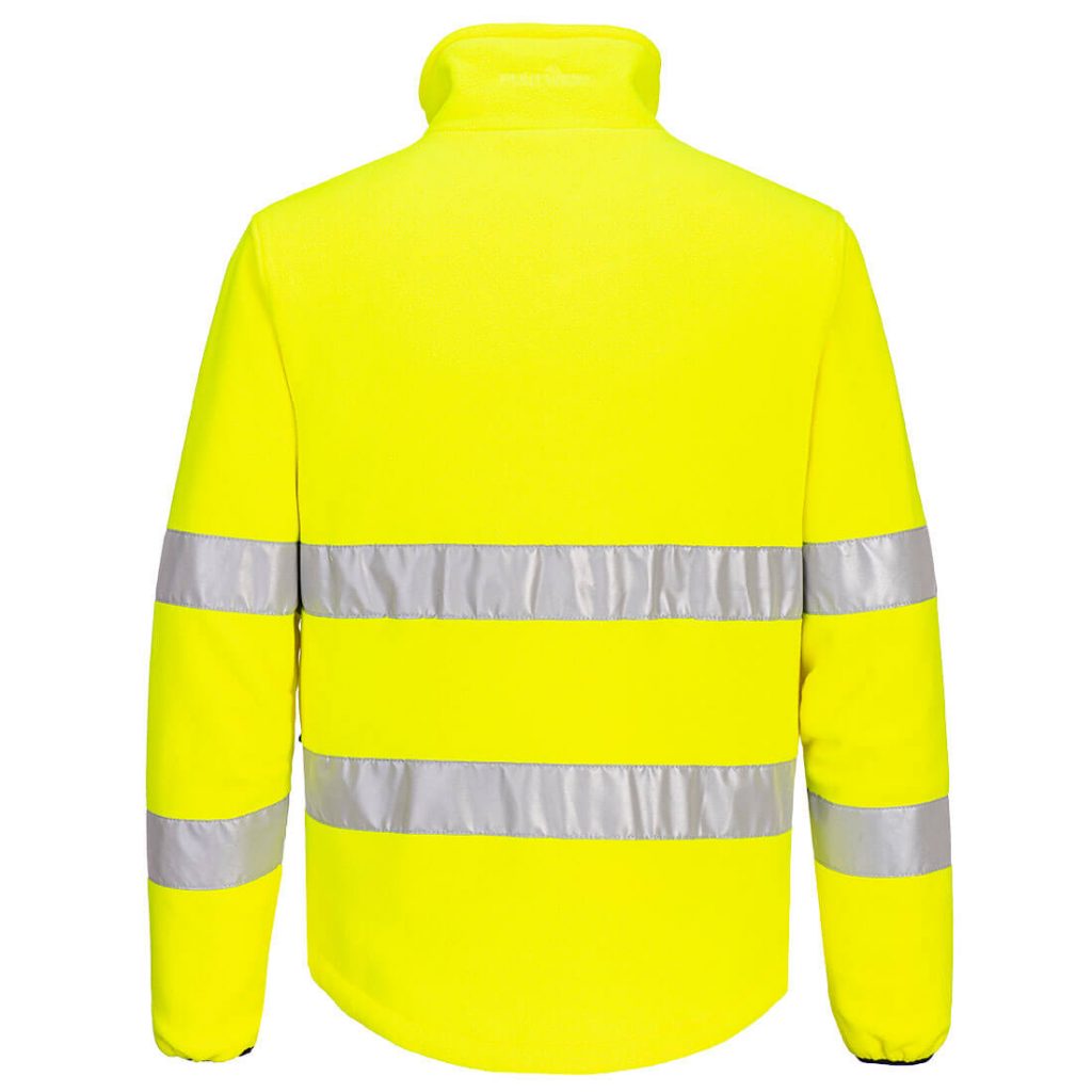 Portwest PW274 PW2 Hi-Vis Fleece - Rear Yellow