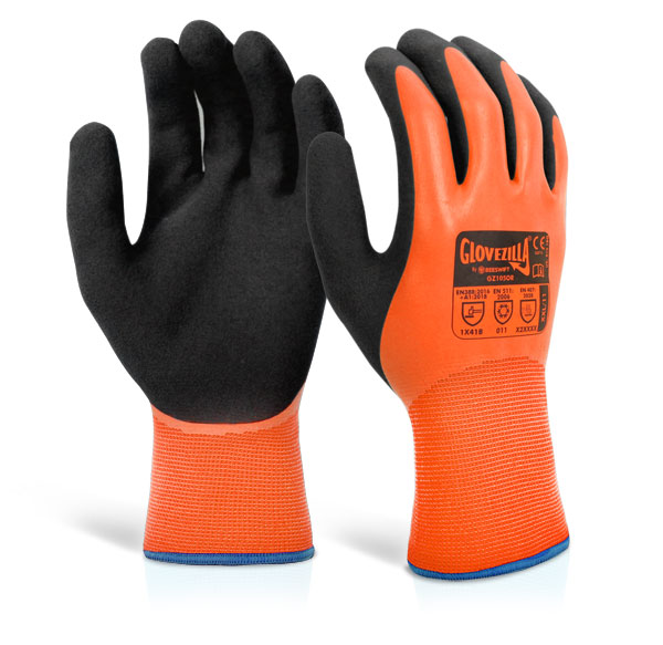 Glovezilla GZ105 Safety Gloves Orange