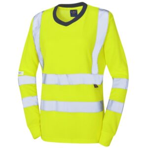 LEO Workwear Lydford Yellow Hi Vis T Shirt