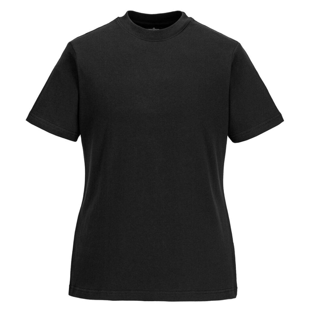 Portwest B192 Women's T-Shirt Black Front