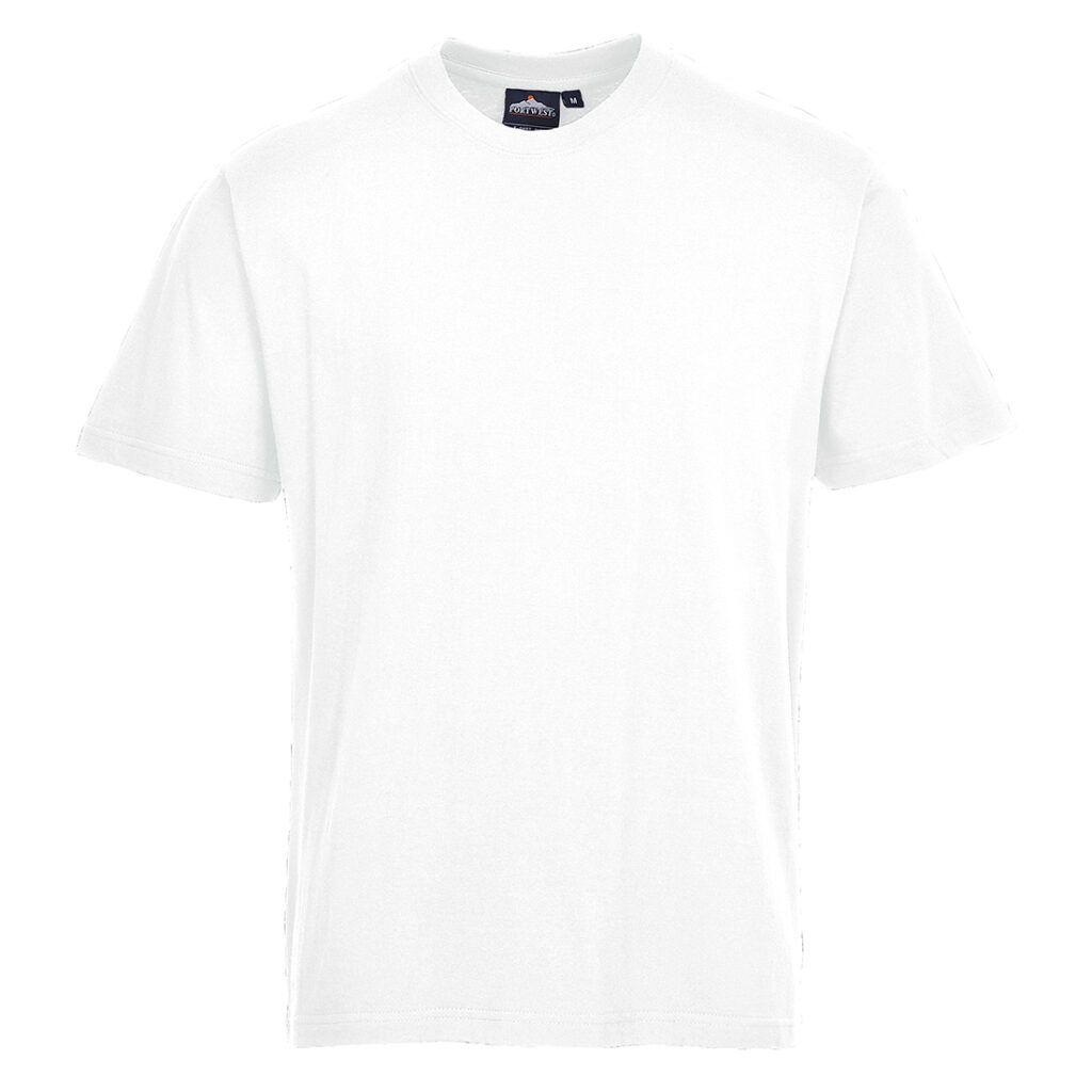 Portwest B195 Turin Premium T Shirt White Front