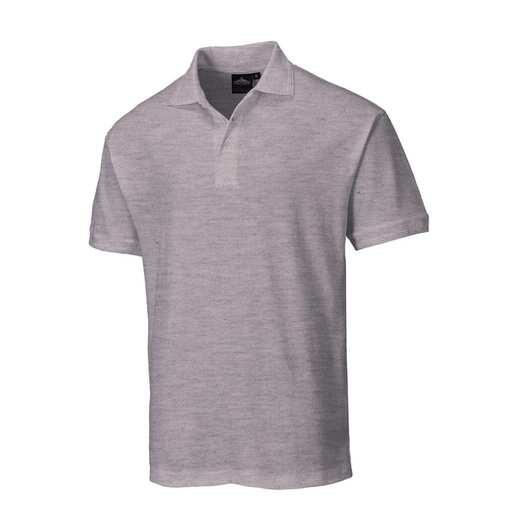 Portwest B210 Naples Polo shirt grey front