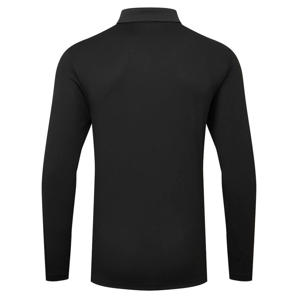 Portwest DX414 DX4 Polo Shirt Long Sleeved Black Rear