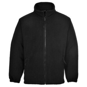 Portwest F205 Men's Aran Fleece Black Front