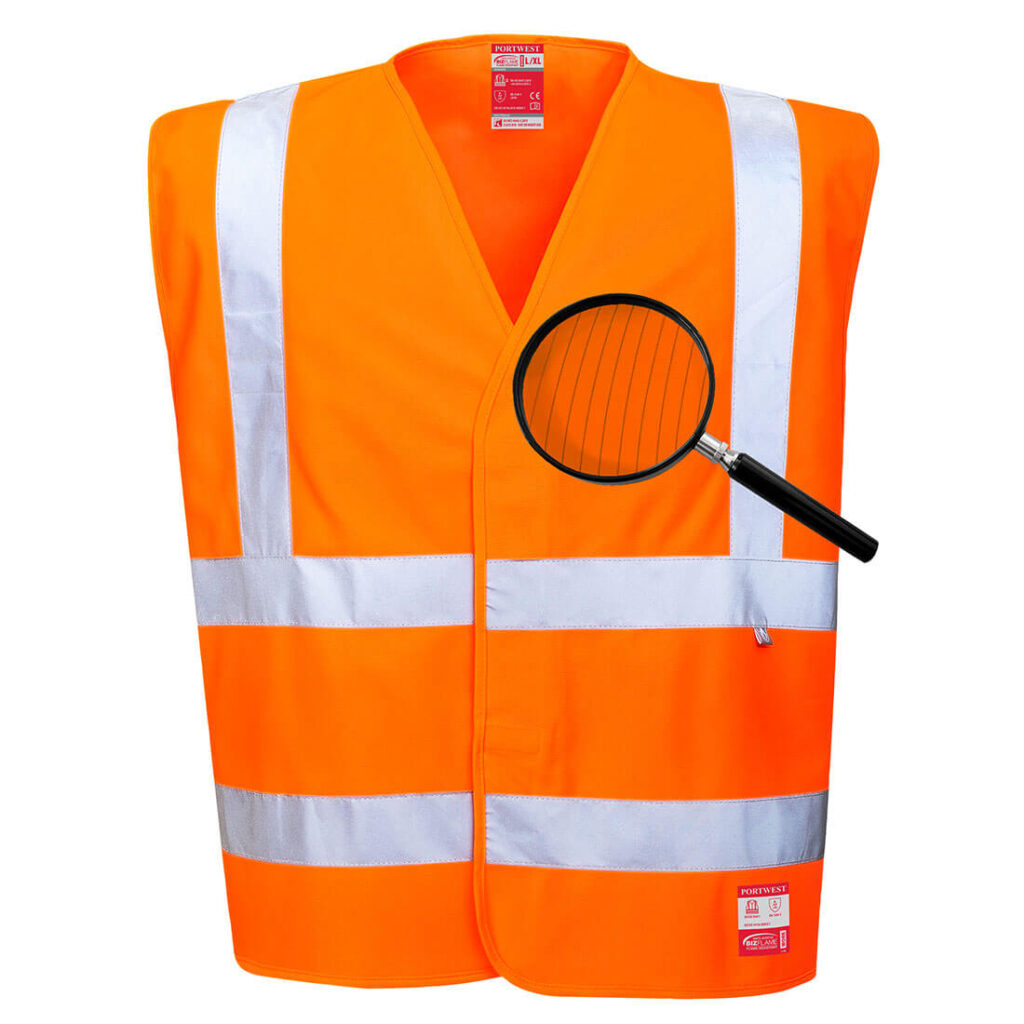 Portwest FR71 Hi Vis Anti Static Vest Flame Resistant Orange