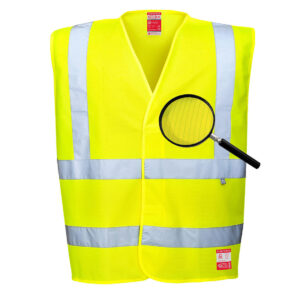 Portwest FR71 Hi Vis Anti Static Vest Flame Resistant Yellow