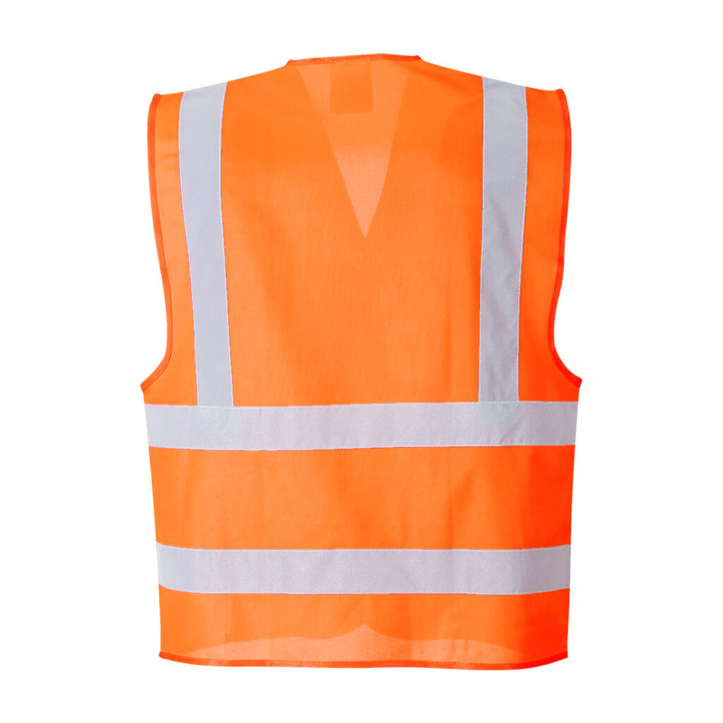 Portwest FR75 Hi Vis FR Vest Orange Rear