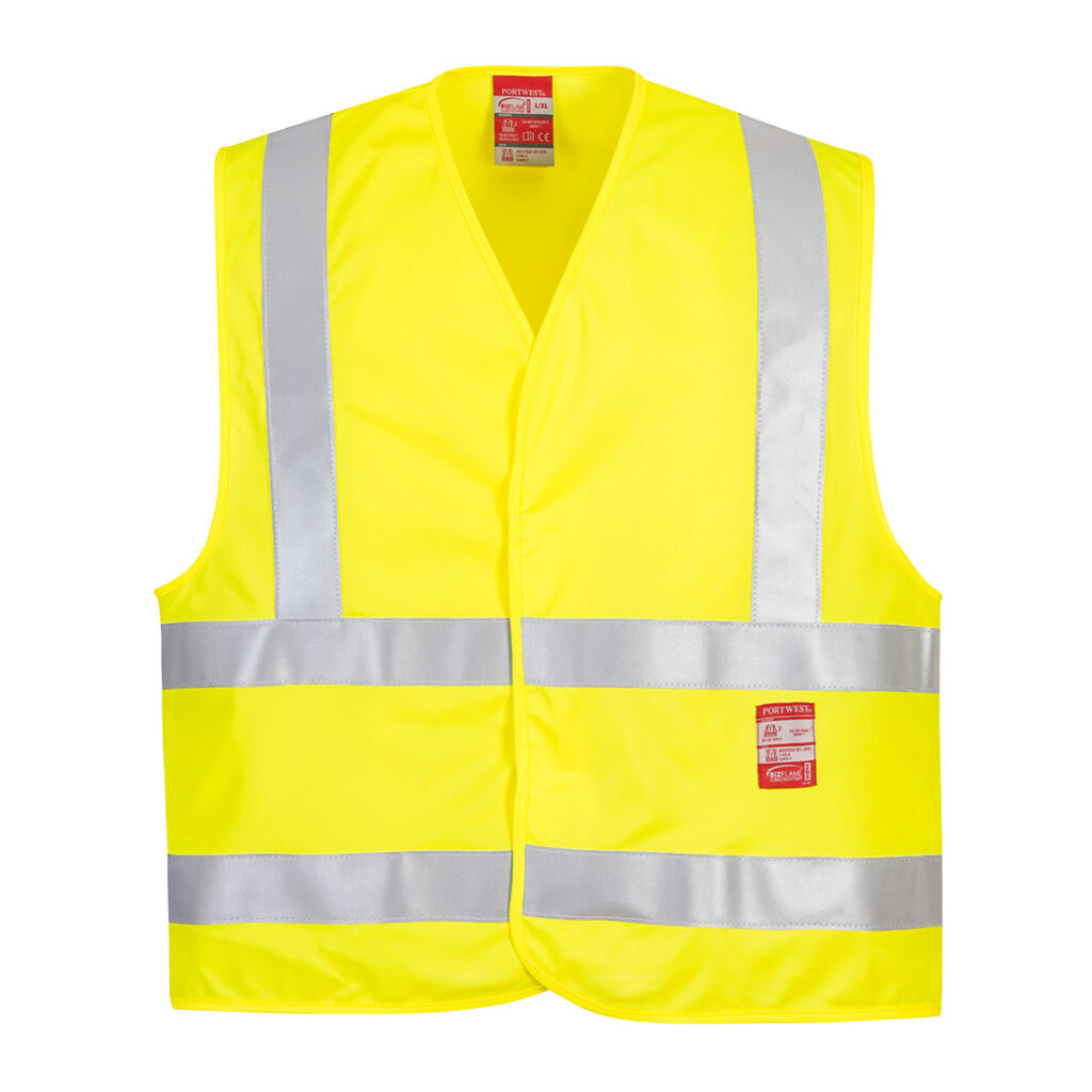 Portwest FR75 Hi Vis FR Vest Yellow Front