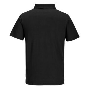 Portwest L210 Lightweight Jersey Polo Shirt Black Rear