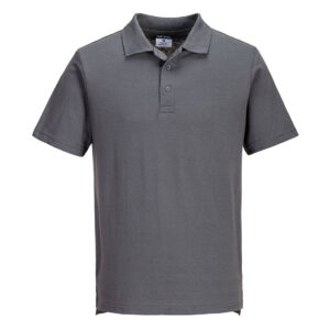 Portwest L210 Lightweight Jersey Polo Shirt Grey Front