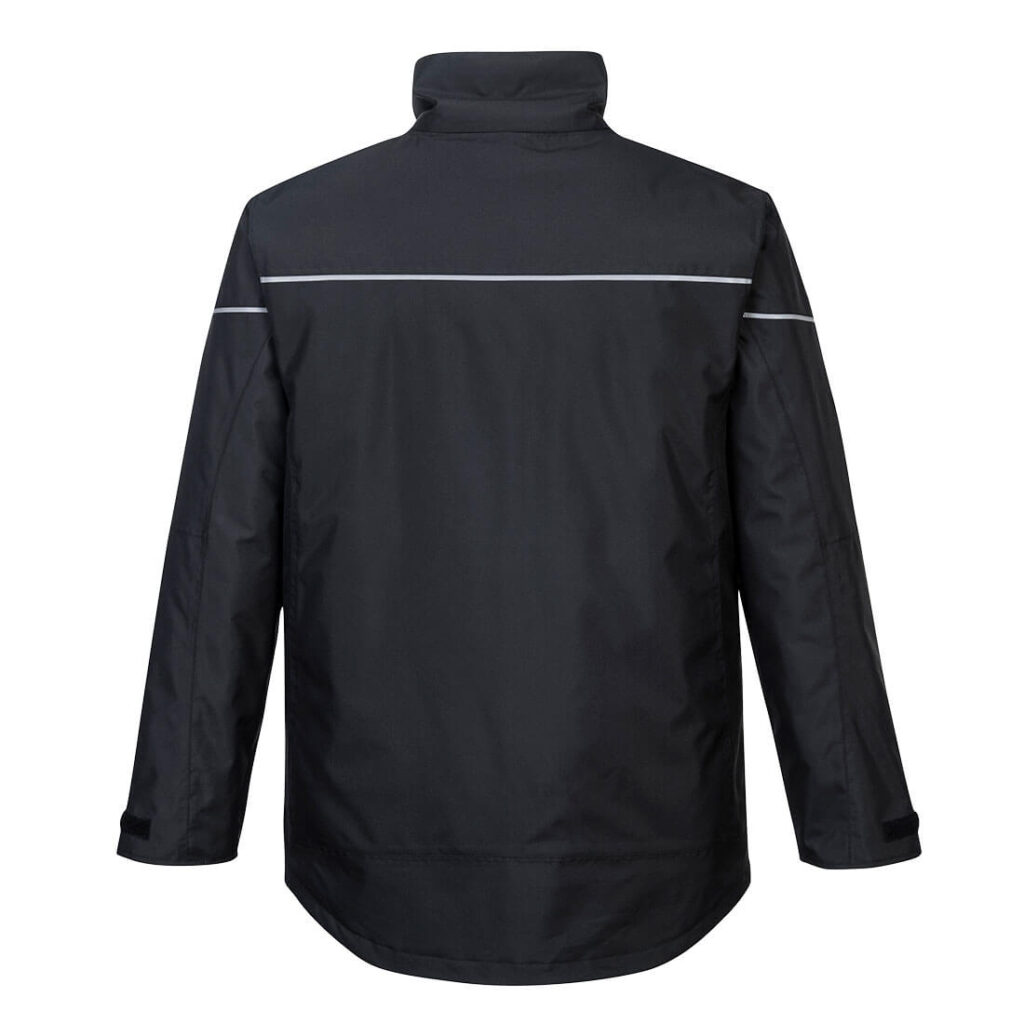 Portwest PW362 PW3 Winter Jacket Black Rear