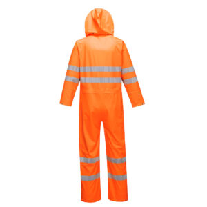 Portwest S495 Sealtex Ultra Hi-Vis Rain Coverall Orange Rear