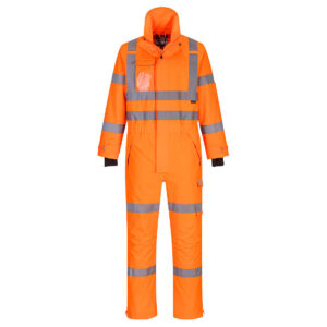 Portwest S593 Hi Vis Extreme Rain Coverall Orange Front