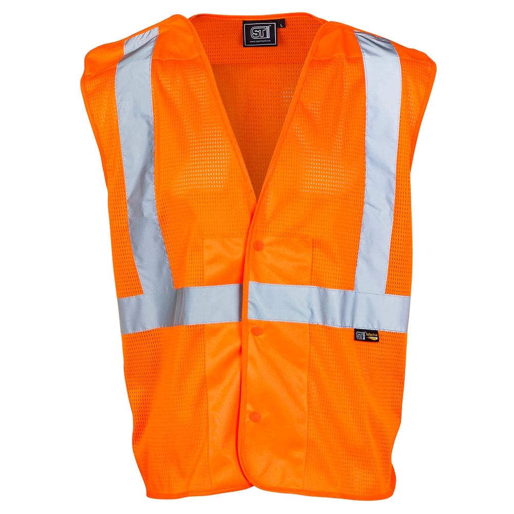 Supertouch Hi Vis Orange Mesh Vest