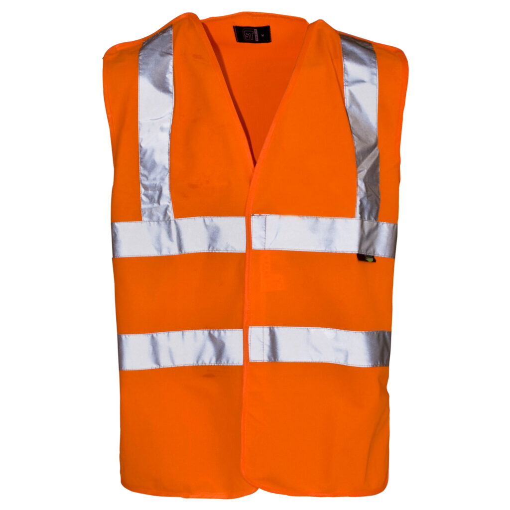 Supertouch Hi Vis Pull Apart Vest Orange